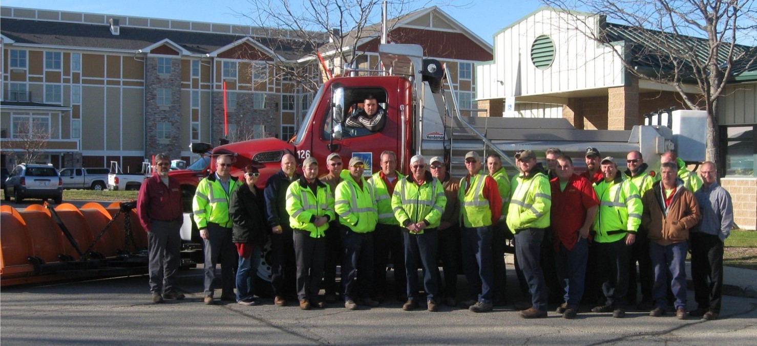 Photo of the snow plow crew