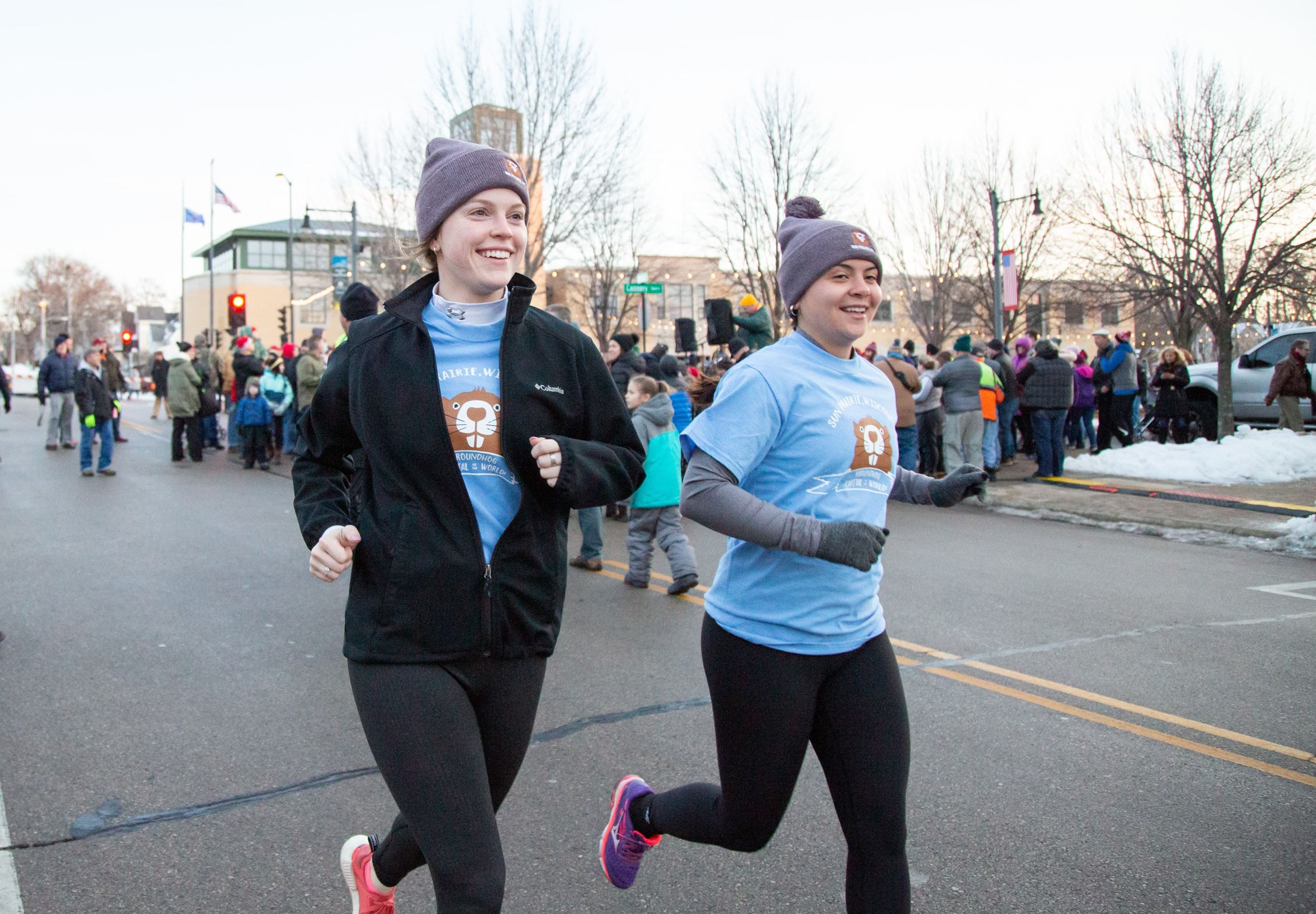 Two runners at Cannery Square Opens in new window