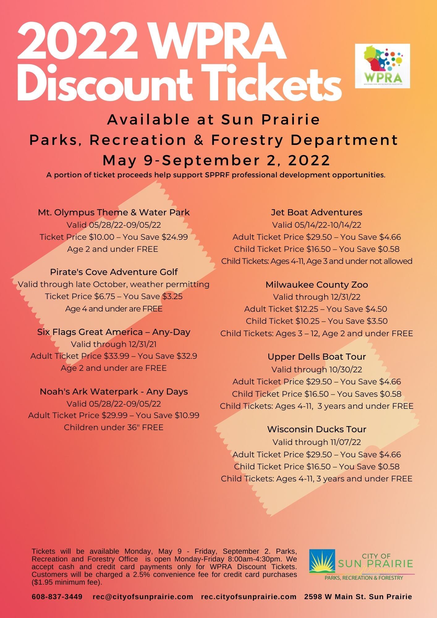 WPRRA Discount Tickets 2022