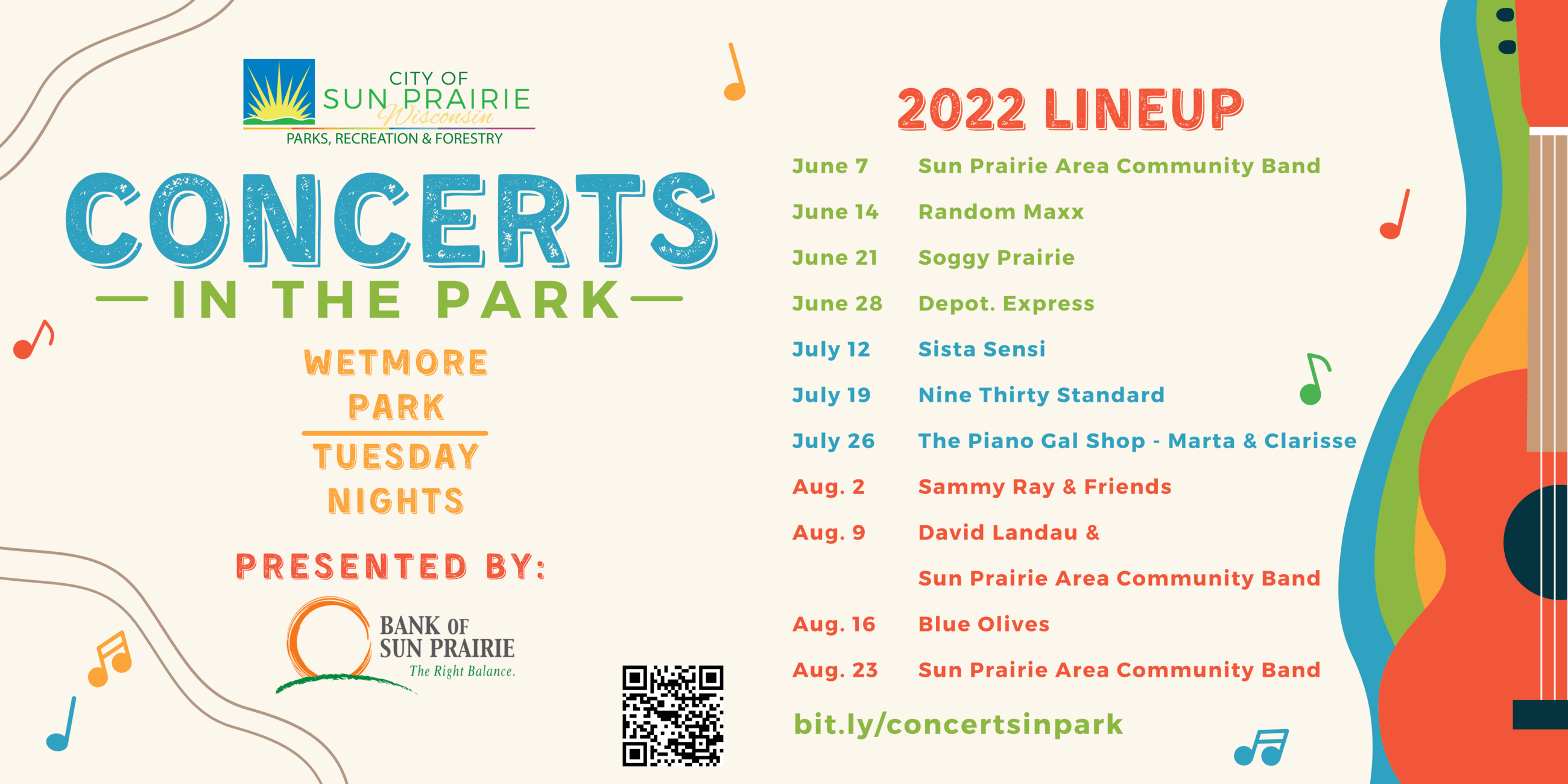 Concerts in Park Lineup