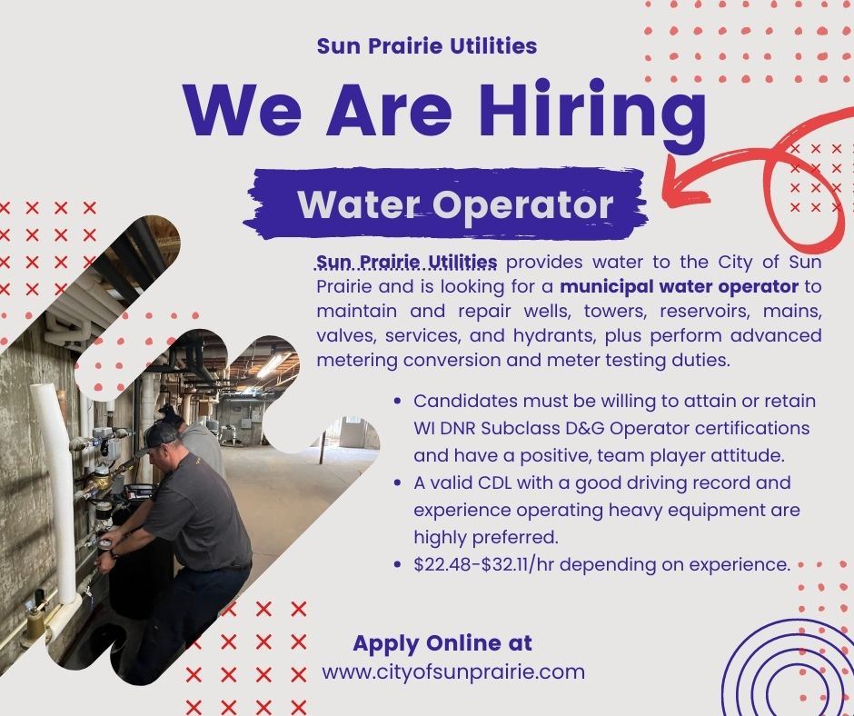 SPU We Are Hiring Water Operator Opens in new window