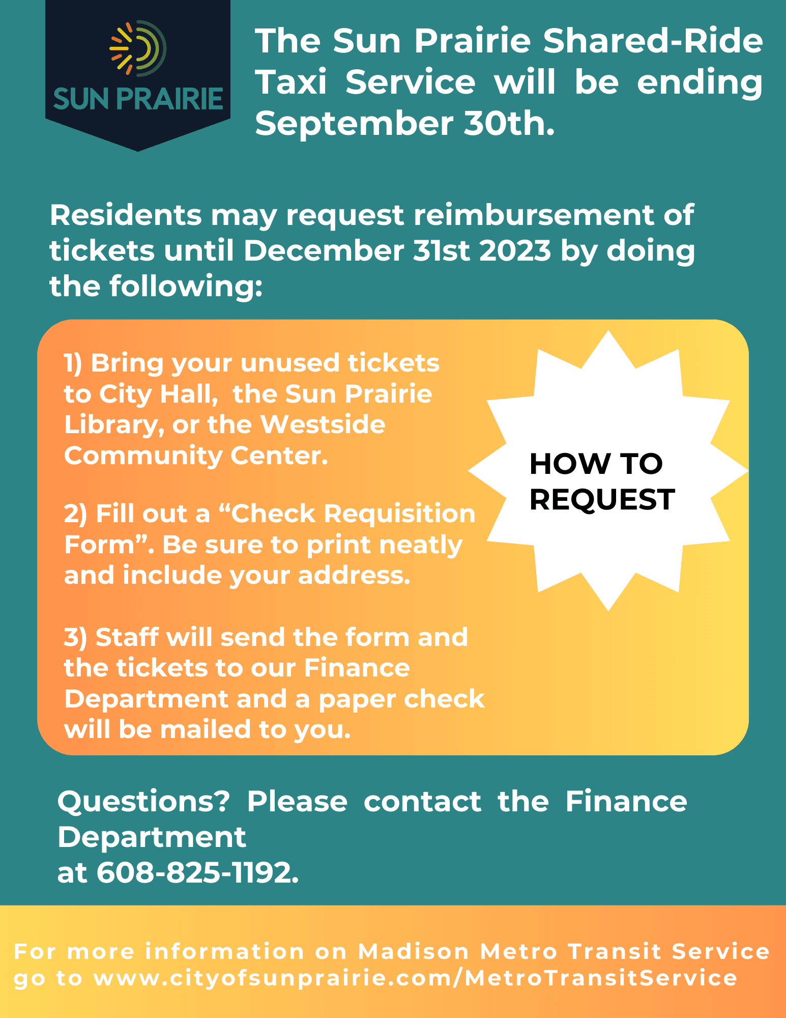 Taxi Ticket Reimbursement