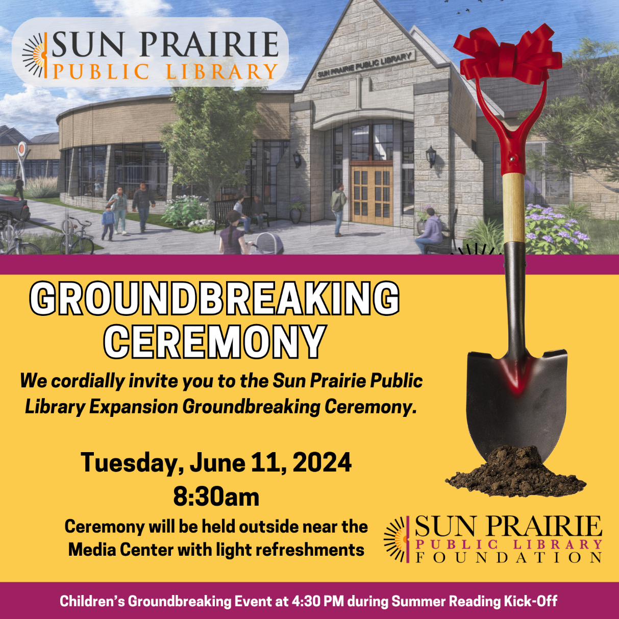 library ground breaking
