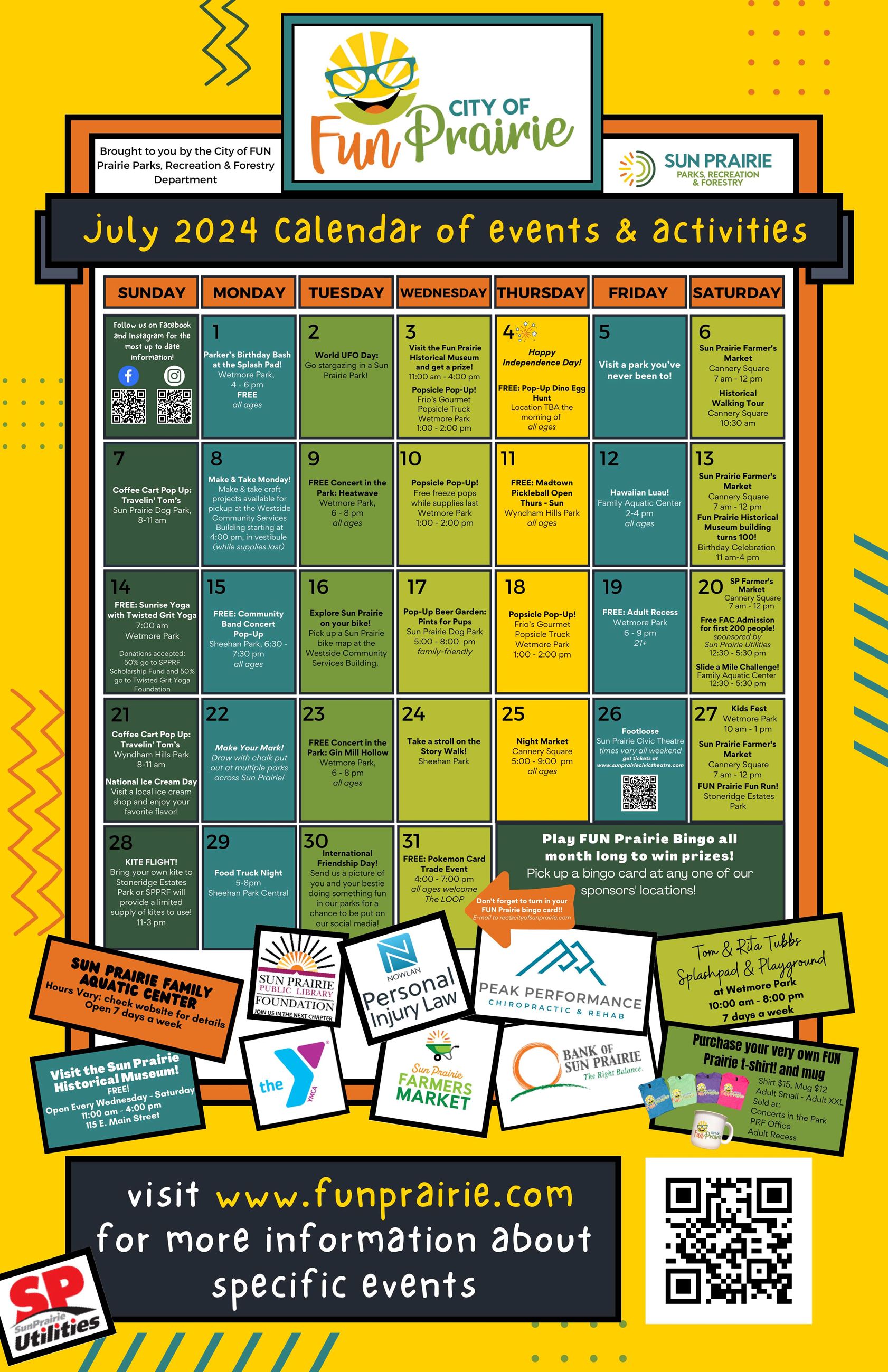 FUN Prairie Calendar