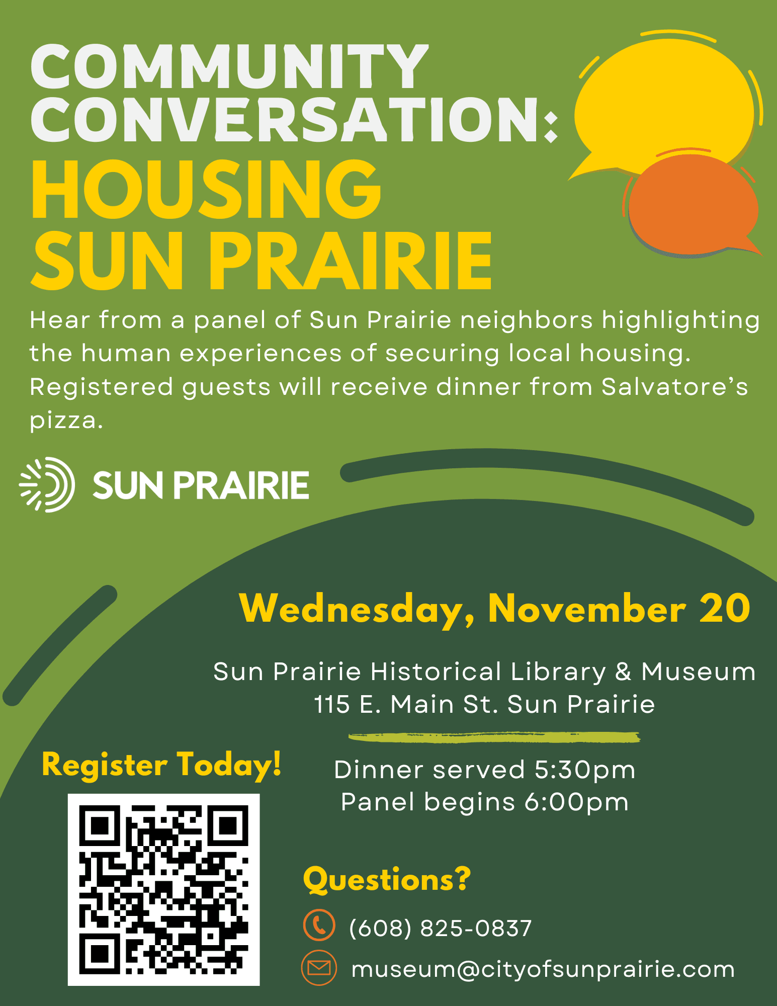 Community Conversation Housing Sun Prairie