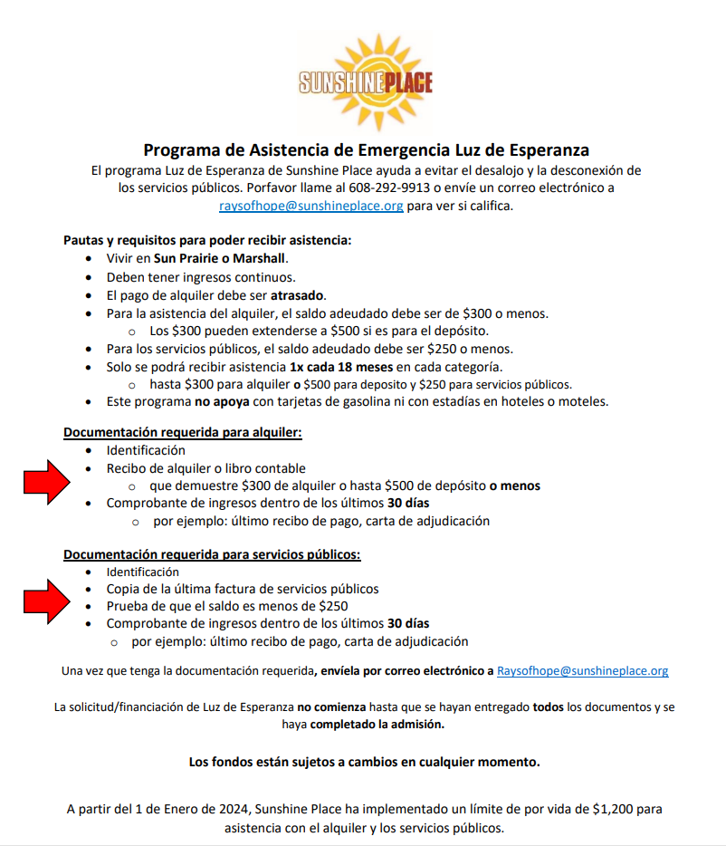 Sunshine Place Spanish nov 2024