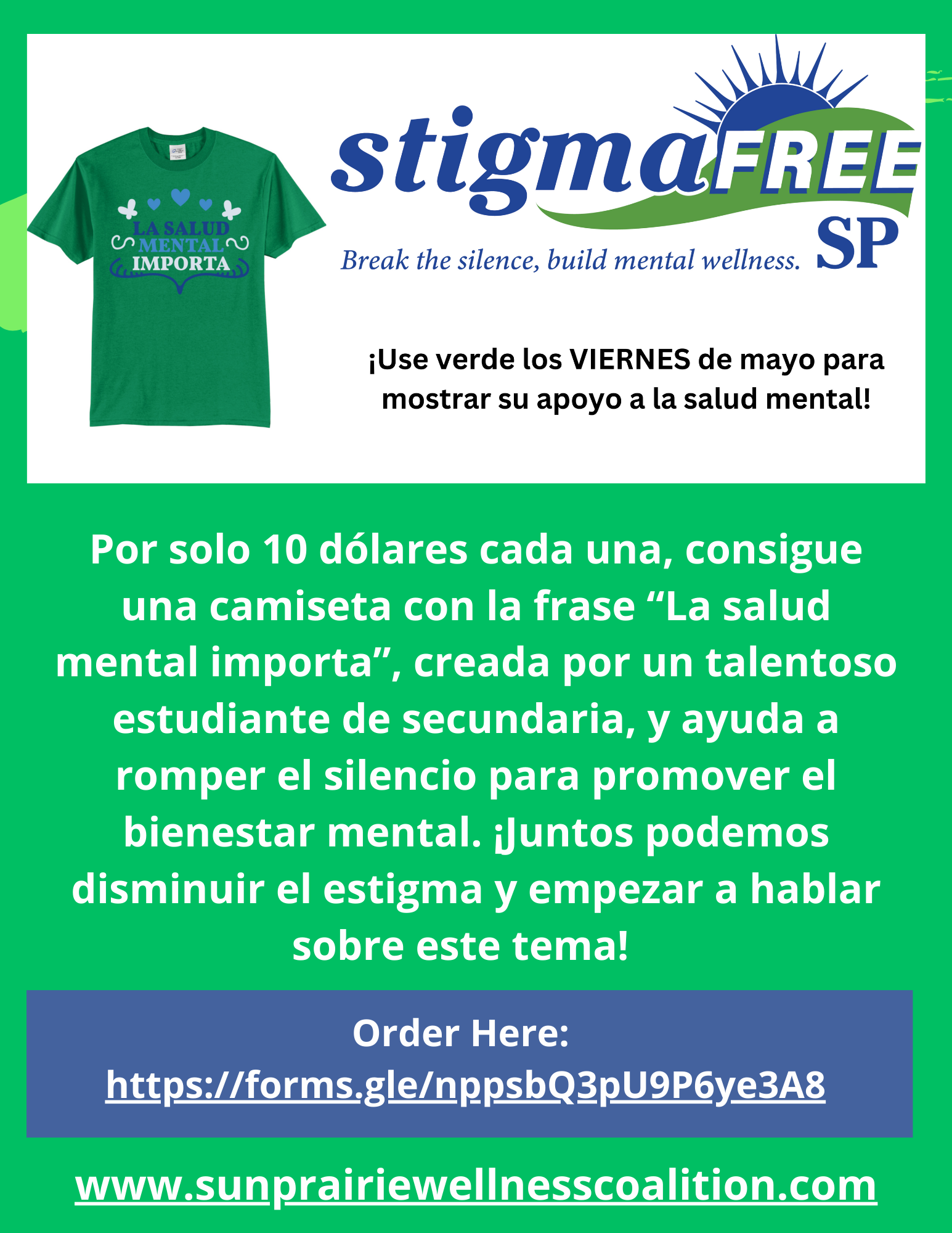2025 Stigma Free Tee Spanish Link