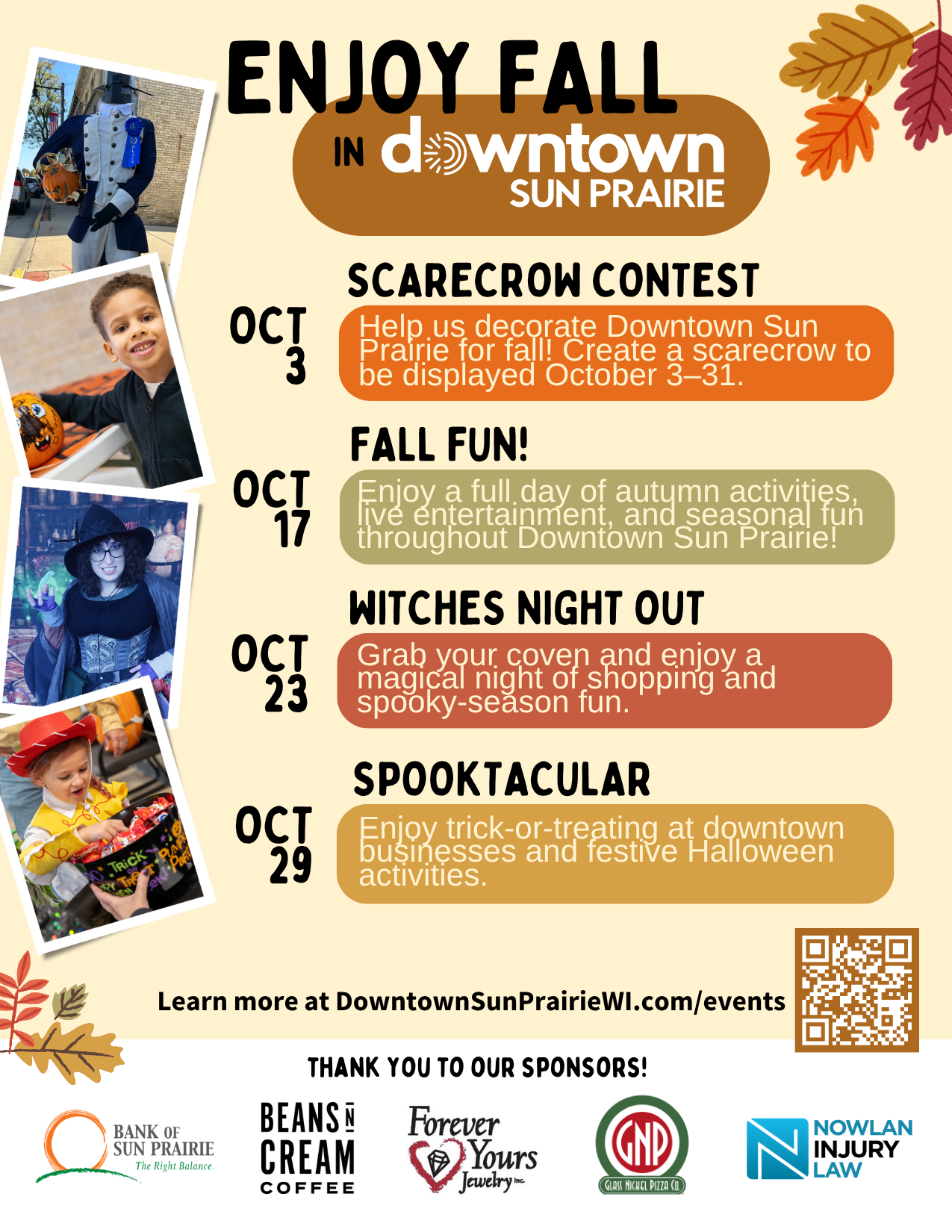 2026 Fall Events Flyer 